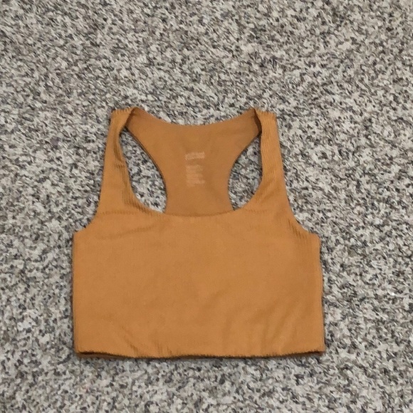 Girlfriend Collective Rib Paloma Bra Size XS Tan - Picture 2 of 4